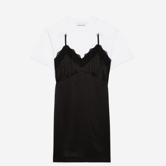 The Kooples 2 in 1 Babydoll T-shirt Dress - Picture 3 of 8